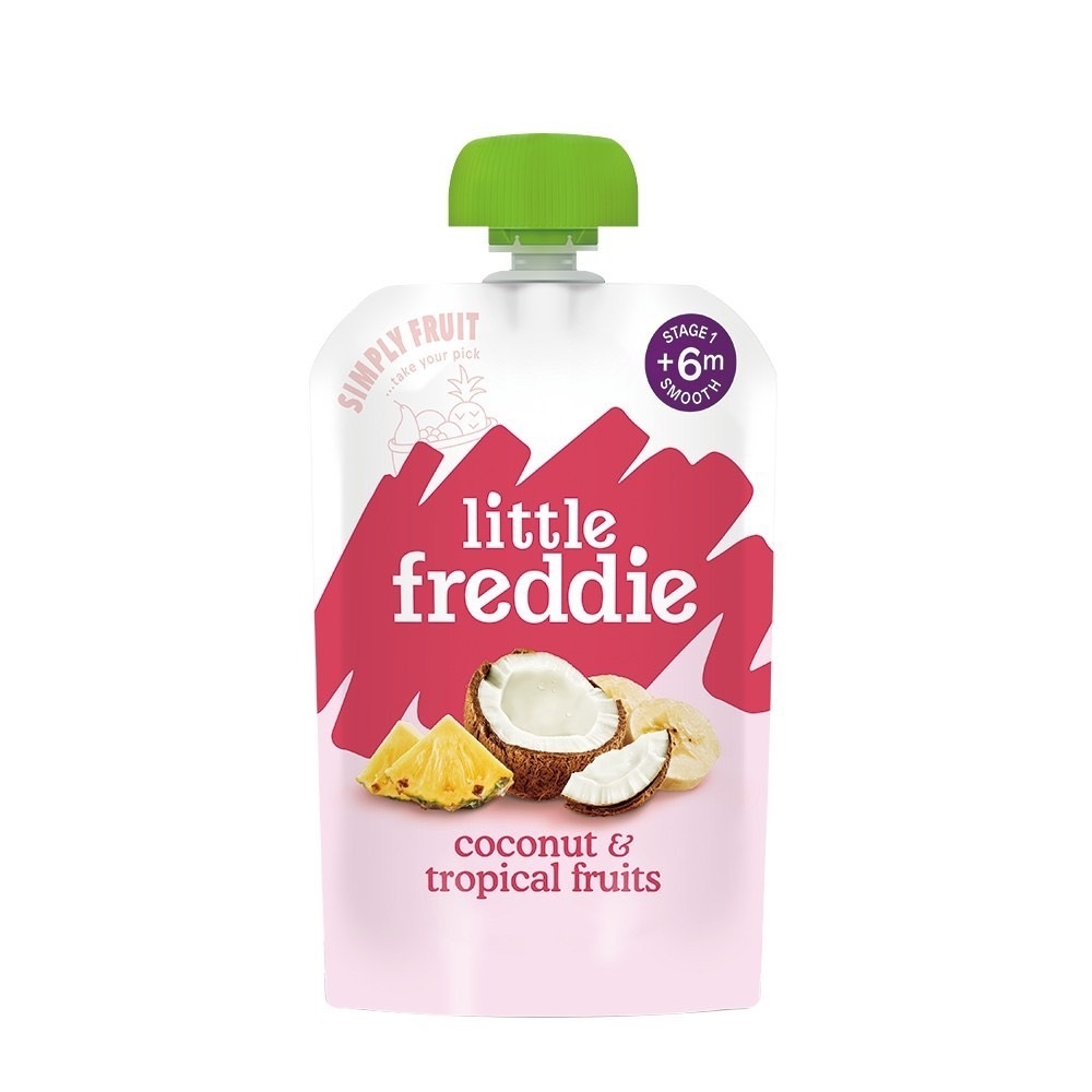 【英國 Little Freddie】6m+ 寶寶果昔 - 蘋果香蕉鳳梨椰奶 100g 寶寶果泥 / 副食品