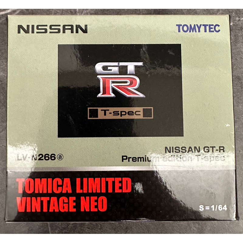 微盒損 Tomytec 多美 Lv-n266a Nissan 日產GT-R GTR T-spec Tomica 模型車