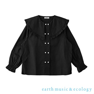 earth music&ecology 大翻領雙排釦襯衫(LA34L0A0200)