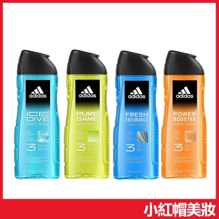 adidas 愛迪達 三合一沐浴露 400ml 沐浴乳 洗髮精 洗面乳 男士 男用-小紅帽美妝