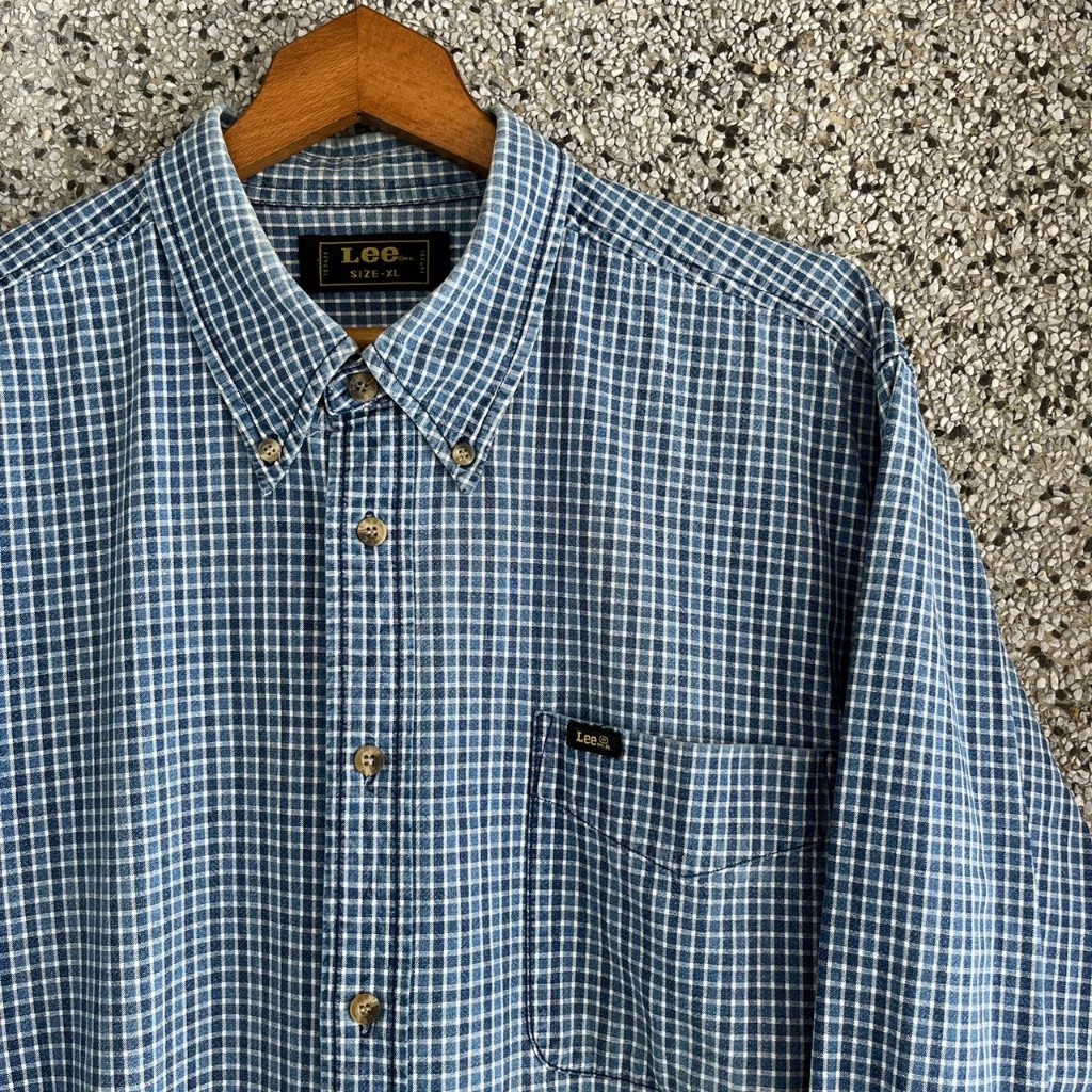 [Oldman Vintage]Lee 襯衫 復古 長袖 古著 xL號 SL6
