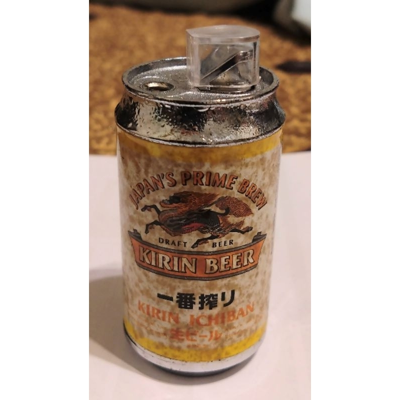 (收藏品)麒麟牌啤酒罐型充瓦斯式打火機
