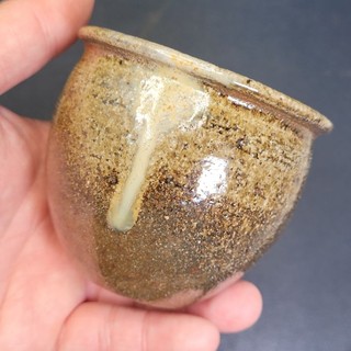 雲南市級非遺傳承人：趙青松 柴燒裸燒粗陶落灰手握缸杯/落灰/松油/主人杯