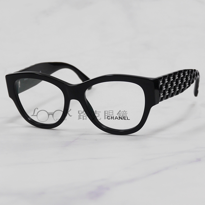 【LOOK路克眼鏡】 Chanel 香奈兒 光學眼鏡 黑框 粗鏡腳 CH3445 760
