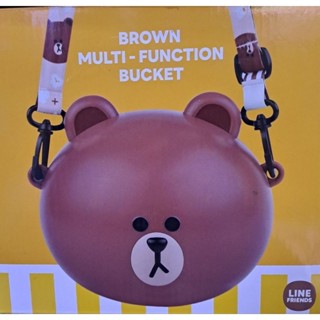 （正版熊大）野獸國 Line Friends 熊大造型存錢筒／熊大多功能收納盒／熊大可愛斜揹包