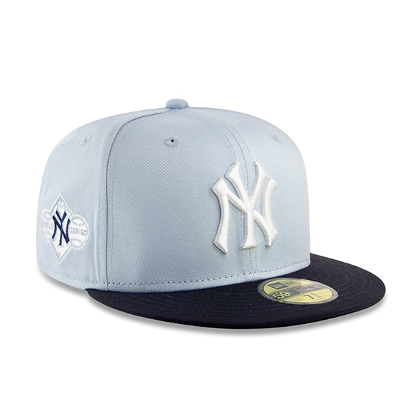 【NEW ERA】MLB NY 紐約 洋基 世界大賽 雙色 水藍 丈青沿 59FIFTY【ANGEL NEW ERA】