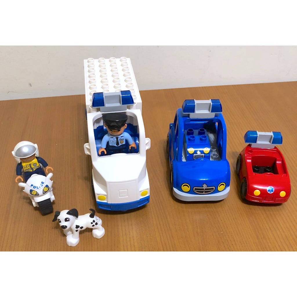 樂高 LEGO DUPLO 得寶系列 警察車系列 摩托車 紅/藍小警車 5680 Police Truck 大警車 絕版