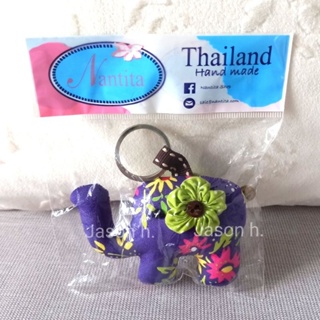 【泰國直送新款】全新6色@Nantita曼谷包大象鑰匙圈 包包吊飾 手機掛飾-L號