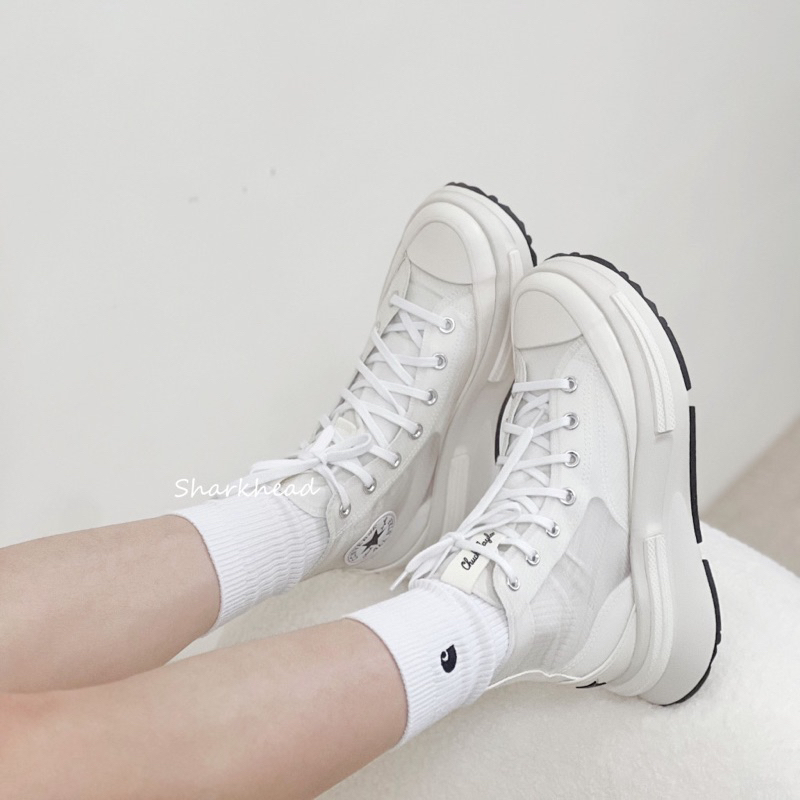 (二手近全新）CONVERSE RUN STAR LEGACY CX HI 休閒鞋 帆布鞋 (白色/24cm)