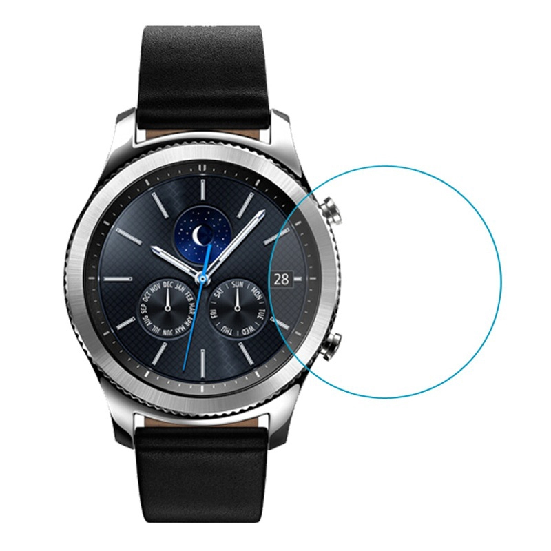 《台灣出貨》26mm-43mm 玻璃鋼化玻璃膜 通用直徑圓形錶盤手錶鋼化膜 佳明 三星 華為 手錶保護膜 玻璃保護