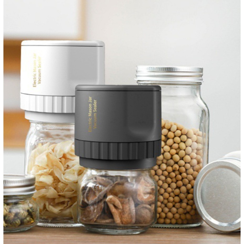 電動梅森罐真空機  自動偵測壓力 標準/寬口皆可用 廚房真空機 迷你無線真空機 電動真空密封機 封口機 梅森瓶