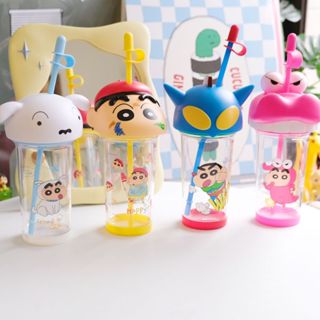 【蠟筆小新】⭐️正版授權 角色大頭公仔Tritan吸管杯 造型水杯 辦公室小物 日落小物 情人節禮物 生日禮物