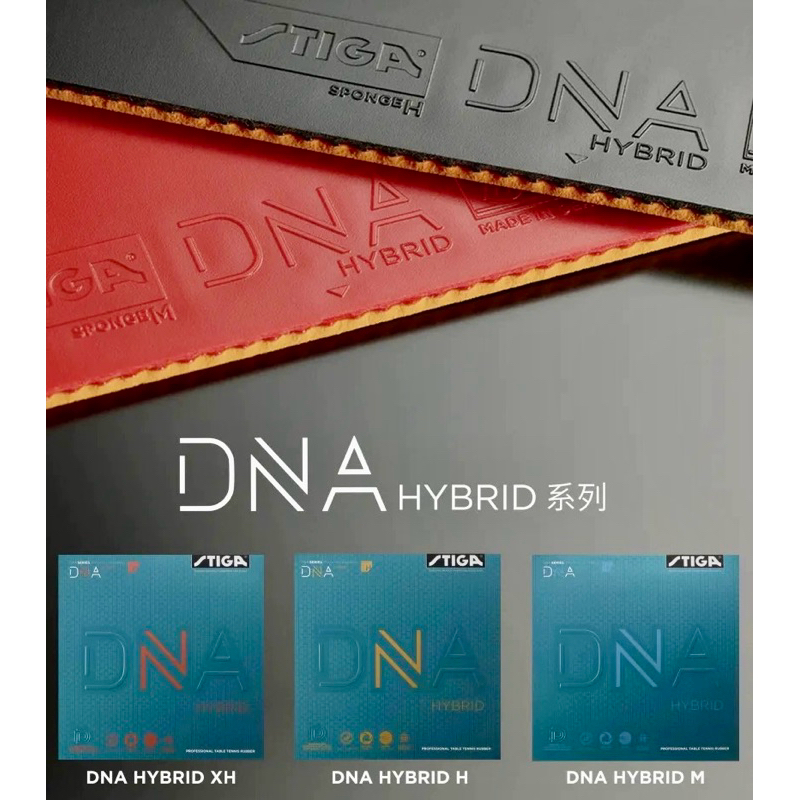 《桌球88》全新歐洲進口 STIGA DNA HYBRID XH H M 德國製 微黏性膠皮 桌球膠皮 平面膠皮