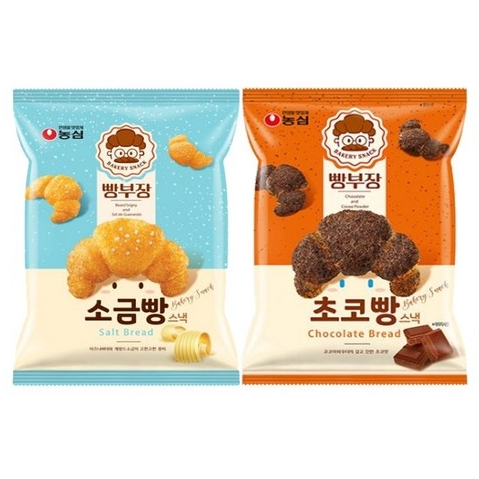 《番薯先生》韓國 農心 可頌麵包造型餅乾 可頌 牛角 麵包 鹽可頌餅乾 巧克力牛角麵包餅乾