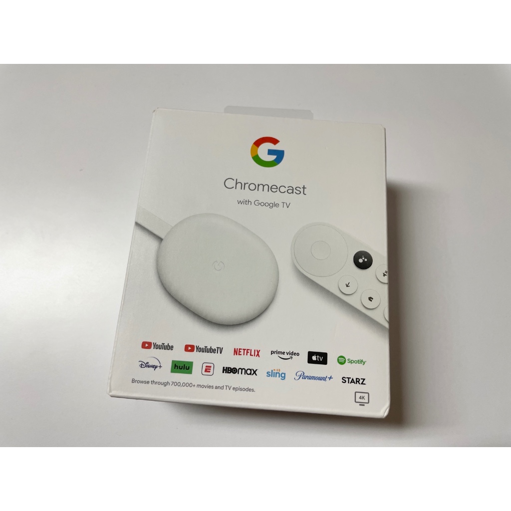 轉售｜Google Chromecast(支援Google TV,HD) 台灣公司貨 支援4K