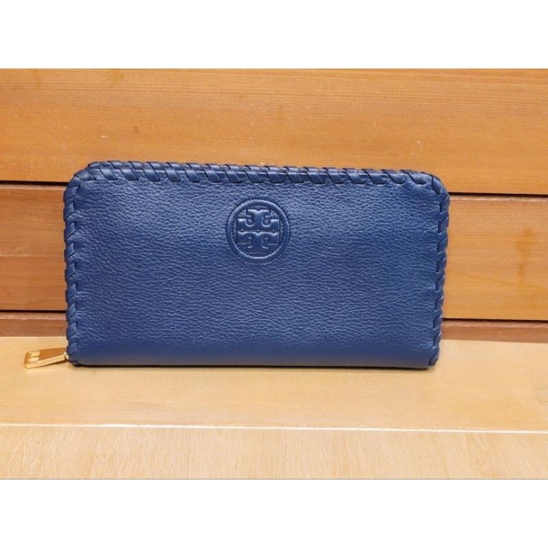 TORY BURCH 編織牛皮長夾 (全新正品)