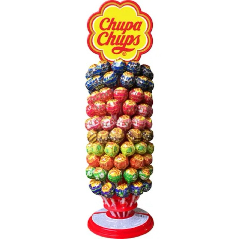 「加倍佳」綜合棒棒糖塔（120支含展示架）加倍佳棒棒糖 棒棒糖 Chupa Chups