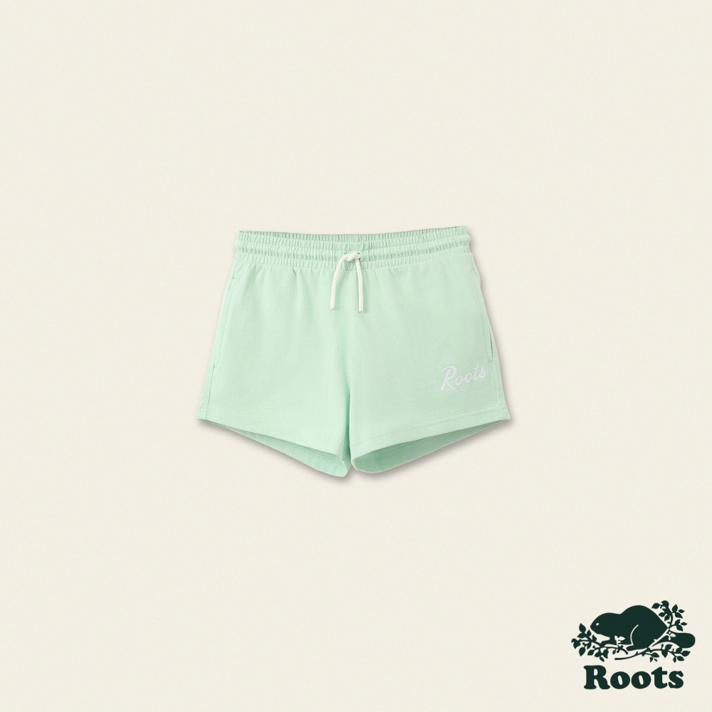 【Roots】小童-自然俱樂部系列 厚磅有機棉休閒短褲
