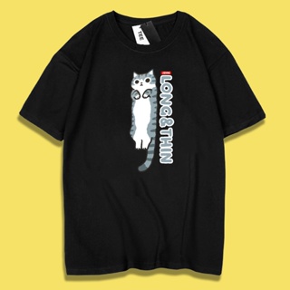 JZ TEE 美短貓條 印花衣服短袖T恤S~2XL 男女通用版型