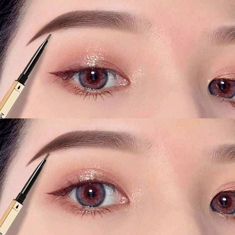 小金條眉筆💙眉筆 自動眉筆 雙頭旋轉眉筆 防水眉筆 防水防汗持久不脫妝 極細眉筆 初學者眉筆 小金筷眉筆 細眉筆 霧眉筆