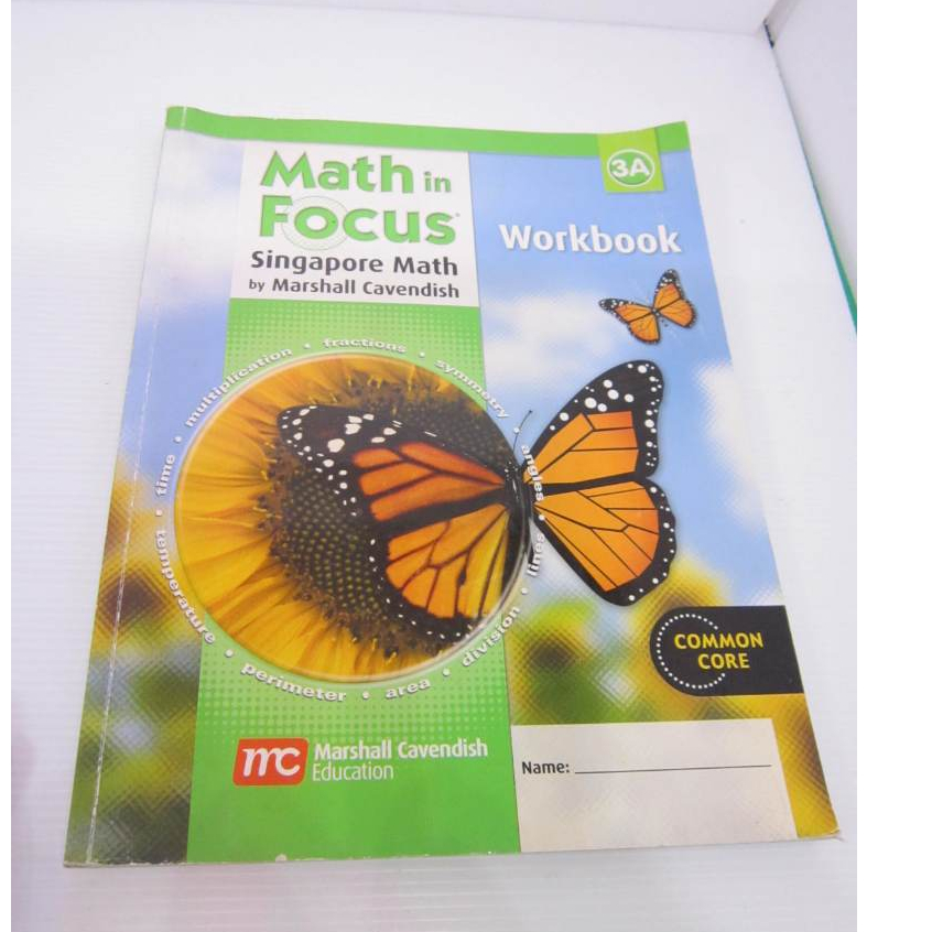 「二手書」舊書 Math in Focus 3A Singapore Workbook 數學 Cavendish
