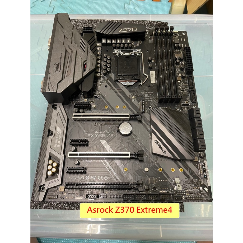 Asrock Z370 Extreme4 二手良品主機板 Socket 1151腳位