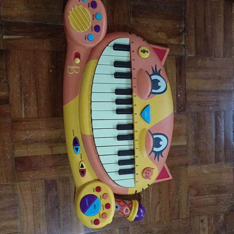 二手玩具 音樂玩具 美國B.TOYS 大嘴貓鋼琴 幼兒聽覺