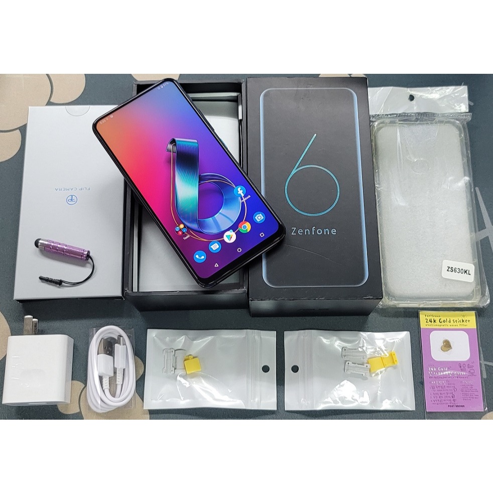 *典藏奇機*展示機出清-頂規版-華碩 ASUS ZenFone 6 ZS630KL 256G 4800萬翻轉相機 黑