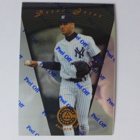 ~Derek Jeter/名人堂/德瑞克·基特~1997年PINNACLE金屬設計.MLB棒球卡