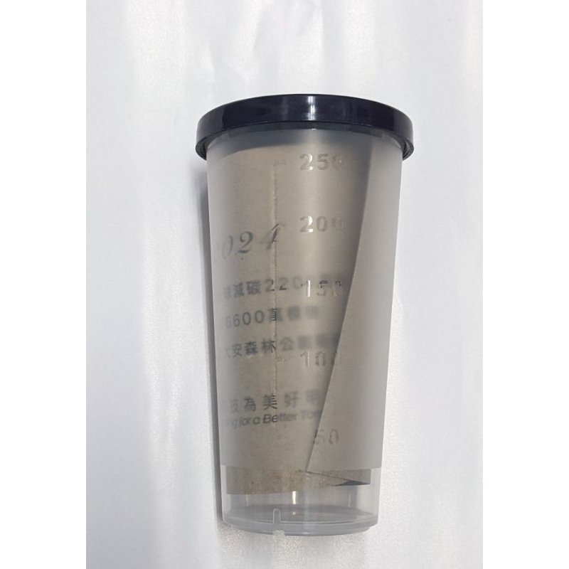 榮成股東紀念品環保透明塑膠蓋杯290cc 120~-20度