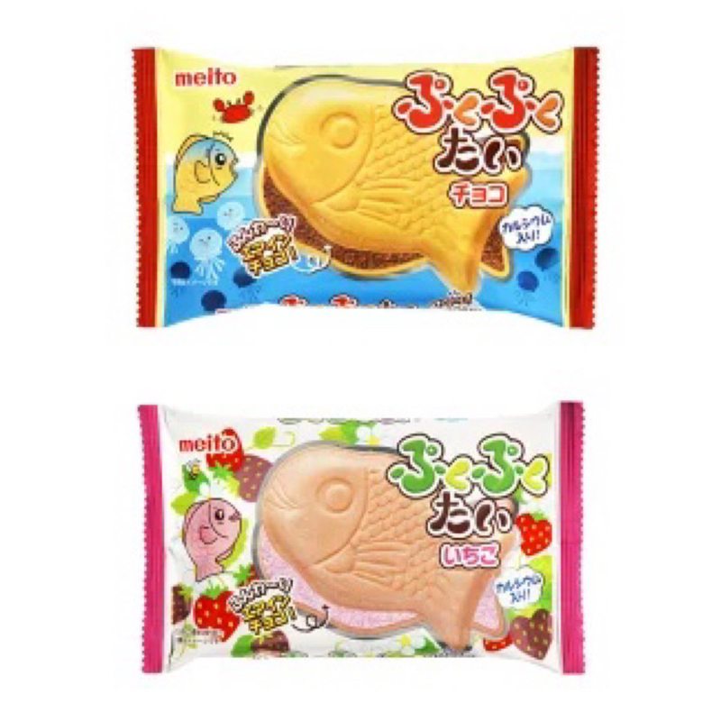 《現貨速發》日本直進 🎀名糖 meito🎀 釣魚燒餅乾 草莓 巧克力