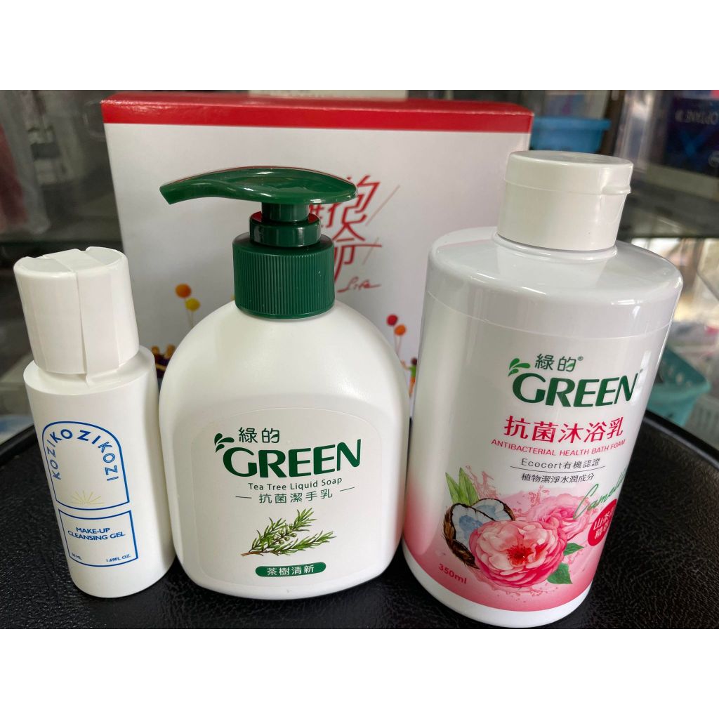 「現貨」綠的 GREEN MOOMIN 抗菌潔手乳 抗菌沐浴乳 中化生 股東會紀念品 全新未使用