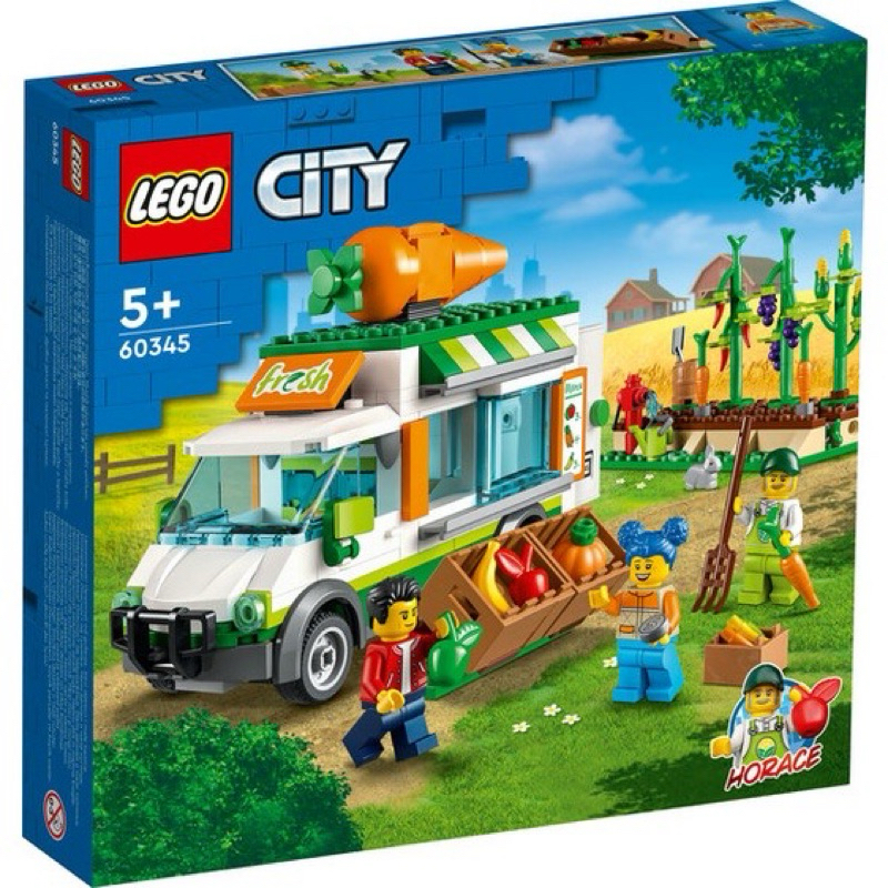 二手樂高Lego 60345農夫市集箱型車（有缺件）