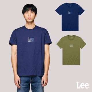 Lee 雙色LOGO短袖T恤 男 欖綠 深藍 LB402019