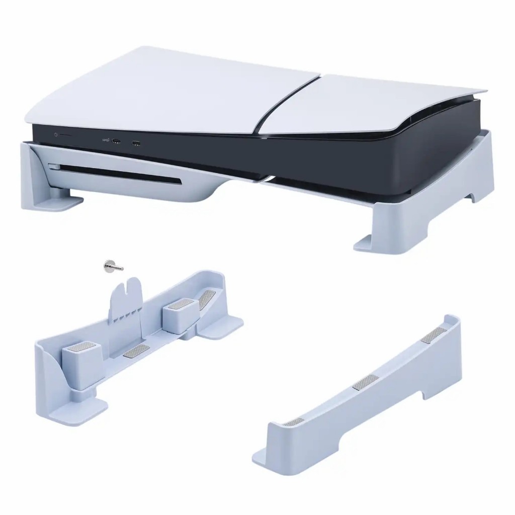 PS5周邊 SLIM機種專用 數位版/光碟版 平放支架 展示架 收納架 散熱底座 橫放支架 主機散熱