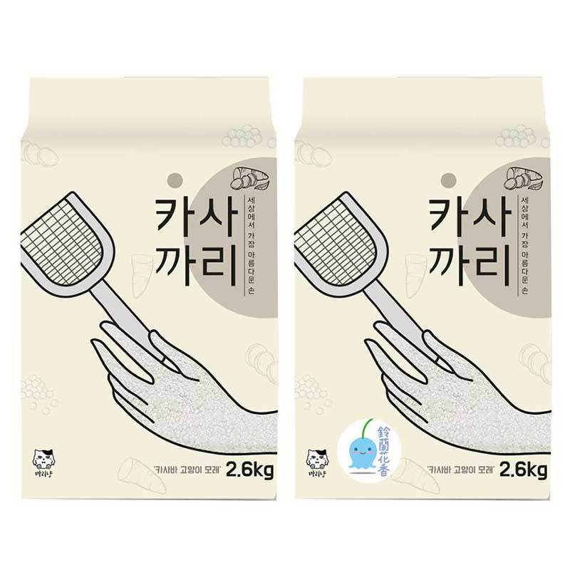 【珍珠貓砂】超凝結 植物型礦砂 幾近無塵貓砂 純白 珍珠砂  2.6kg 韓國珍珠砂 愛寵代理
