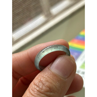 內徑19.5，國際戒圍17，G632，玉到愛，危料，玻璃種藍鋼翡翠戒指（戒圈），完美無紋，保證瓜地馬拉翡翠A貨，玉戒
