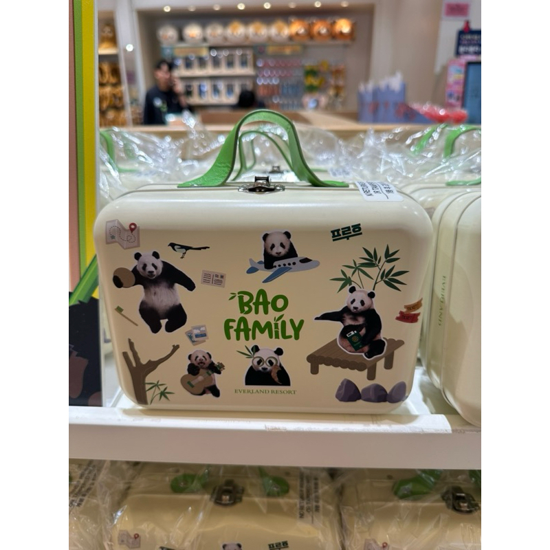現貨 韓國代購 愛寶樂園 福寶 寶家族 可頌餅乾禮盒 附提袋