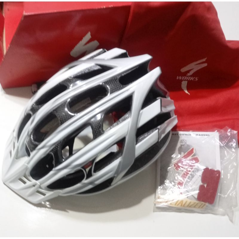 全新正品專業SPECIALIZED閃電S-WORKS安全帽腳踏車公路車自行車LARGE安全帽SWORKS重量300公克