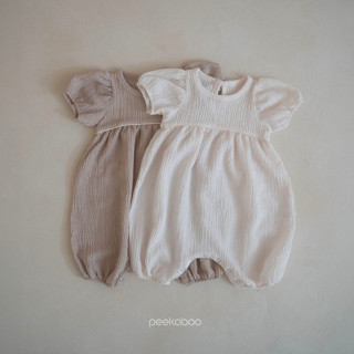 peekaboo 星光壓褶寶寶連身衣【預購】女寶包屁衣 寶寶衣服 嬰兒衣服 嬰兒帽子 兒童連身衣 韓國童裝 彌月禮