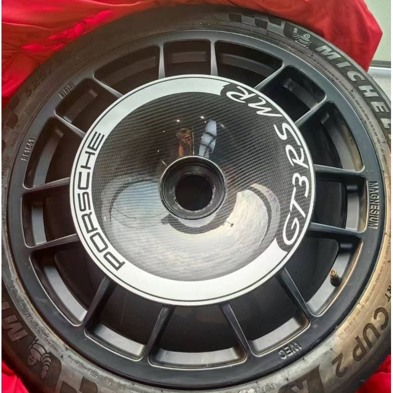 #porsche GT3RS/GT2RS/918直上BBS RE-MTSP 鋁鎂合金前20後21吋 MR碳纖維輪圈罩