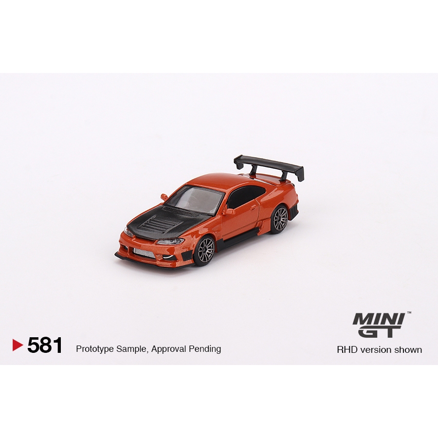 &lt;阿爾法&gt;MINI GT No.581 Nissan Silvia S15 D-MAX Metallic Orange