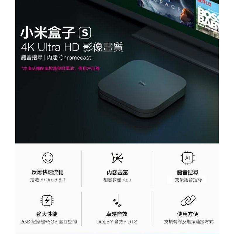 (國際版/原盒裝)小米盒子S 4K Ultra HD