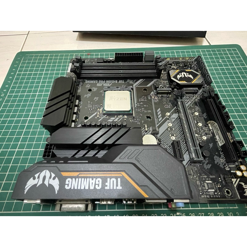 （二手）華碩 TUF B450M PRO GAMING  主機板+AMD 2600 CPU(不拆賣）