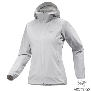 【ARCTERYX 始祖鳥】女 款防風防潑水透氣連帽風衣外套 Gamma 機車夾克 空氣灰/沈靜灰 X000007779