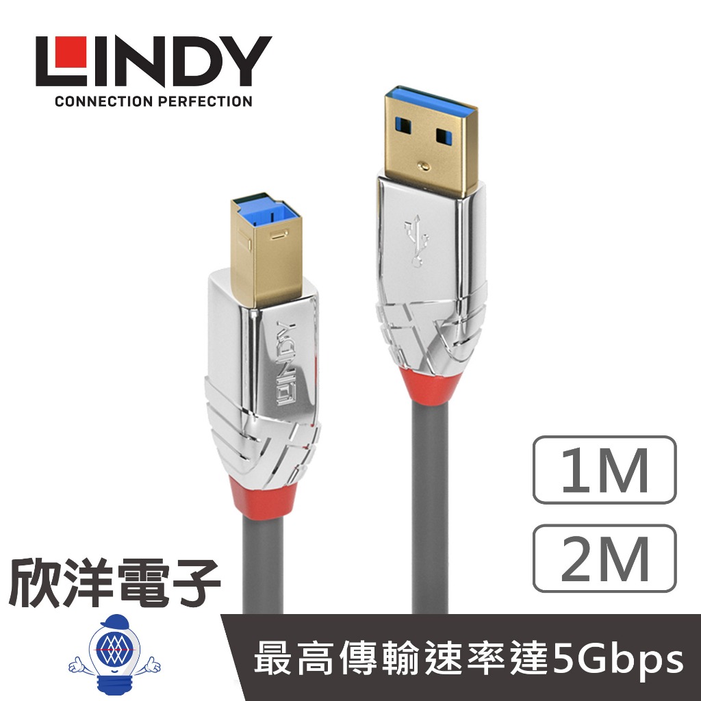 LINDY林帝 USB3.0線 Type-A對B USB3.0 TYPE-A 公 TO TYPE-B 公 傳輸線