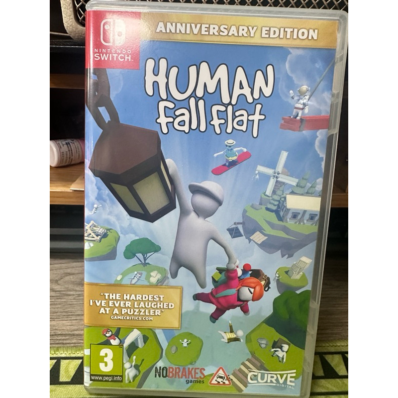二手片任天堂SWITCH遊戲片人類一敗塗地 跌落夢境周年紀念版中文版 Human Fall Flat