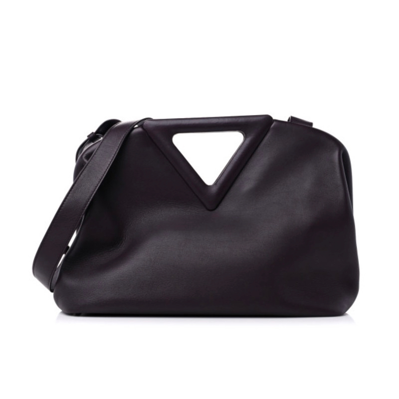 近全新 Bottega Veneta小號 三角形 斜背包 Point Top Handle Bag