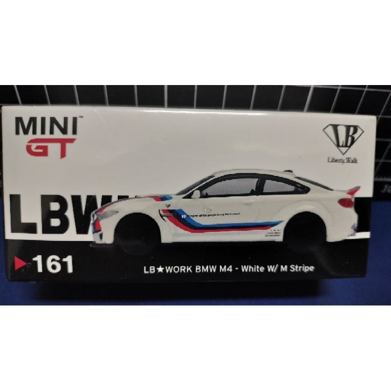 Mini GT 161 LB*WORKS BMW M4 白色經典彩繪 絕版附膠盒