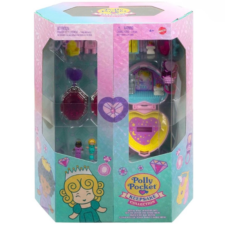 Polly Pocket Collector 口袋芭比 紀念品系列 皇家球珠寶組 收藏玩具與獨角獸城堡主題